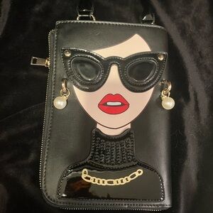 Chic Black and Red Fashion Clutch